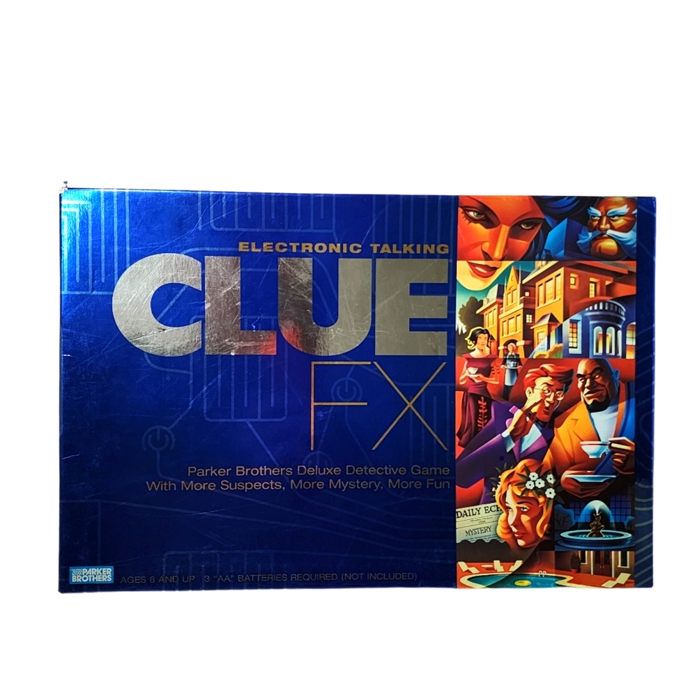 CLUE FX Electronic Talking Clue Game by Parker Brothers. TESTED